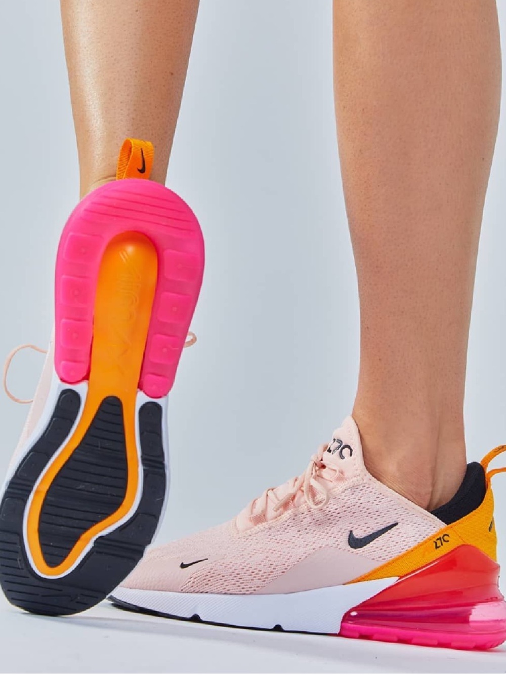 Nike Women’s Pink & Orange Low-Top Sneakers